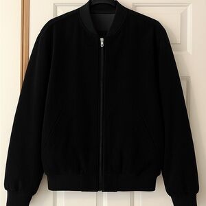 Men's Black Bomber Jacket
